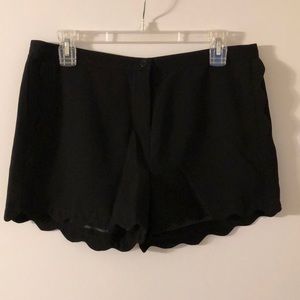 Black Shorts with Detailed Edging